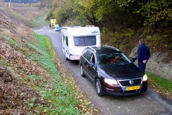 Autolessen met caravan
